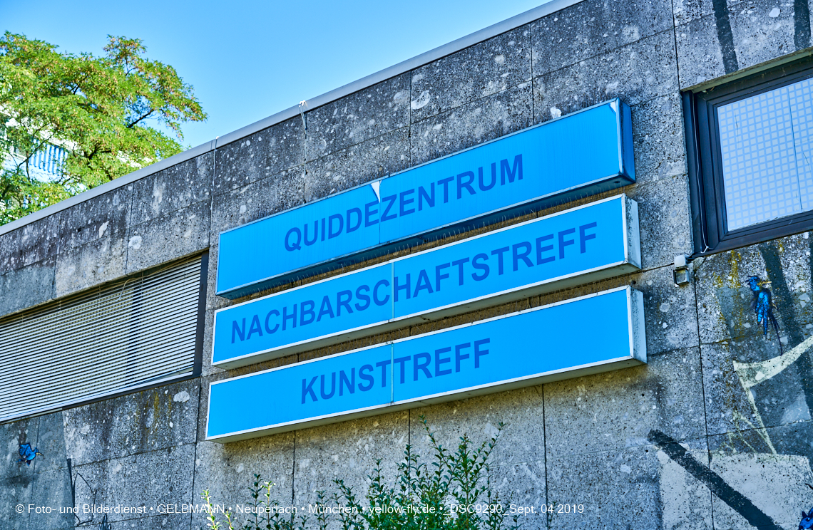 04.09.2019 - Einkaufs- und Wohnzentrum Quiddestraße in Neuperlach